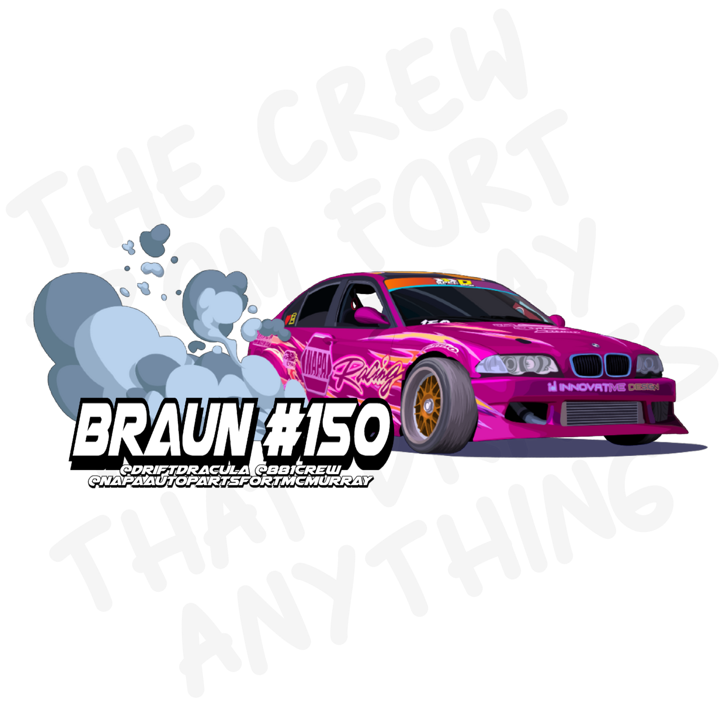 STICKER - Braun Car